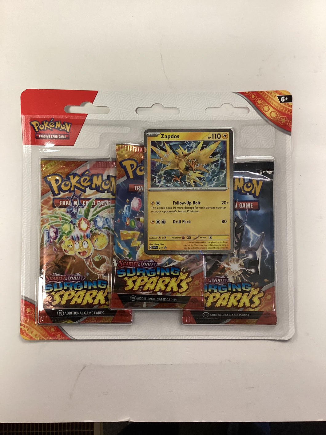 Pokémon Surging Sparks 3 Pack Blister