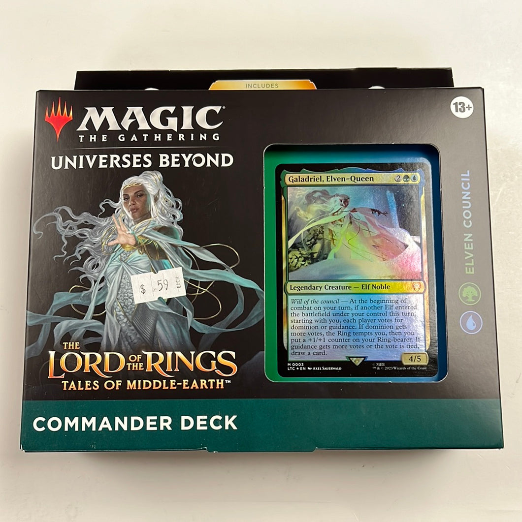 Mtg The Lord of The Rings Commander Deck Elven Council