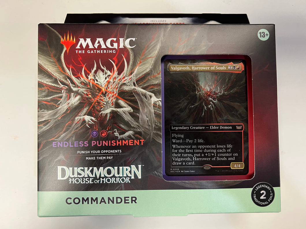 Mtg Duskmourn House of Horror Commander Deck Endless Punishment