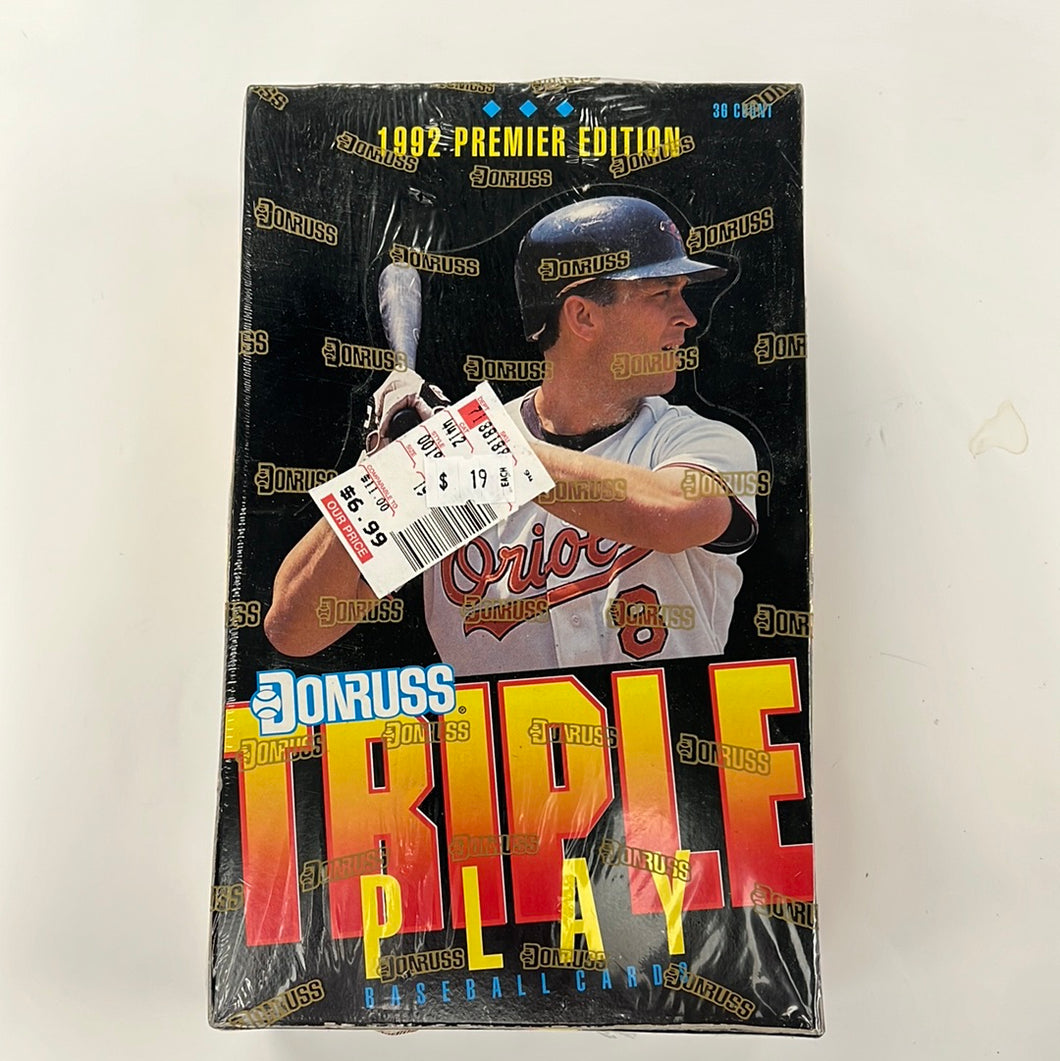 1992 Donruss Triple Play Baseball Hobby Box