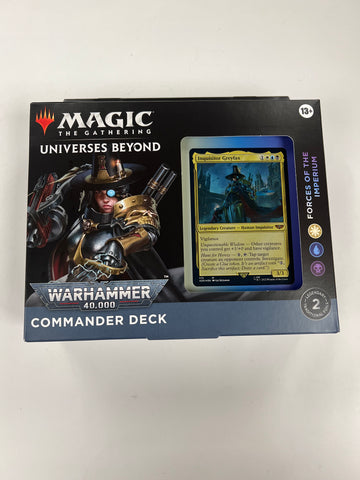 Mtg Universe Beyond Warhammer Commander Deck Forces of the Imperium